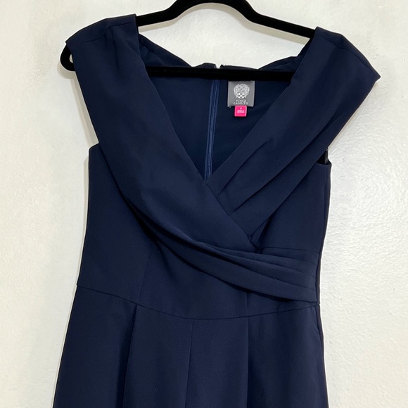 Vince Camuto Elevated V-Neck Wide Leg Jumpsuit - Picture 4 of 12